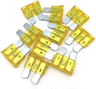 For Small Cars, Trucks, Boats Car Fuse Kit Standard Assorted Car Fuse Kit, Replacement Fuse Assortment Kit - 20 Amp Current, 10 Count - KaberTrade