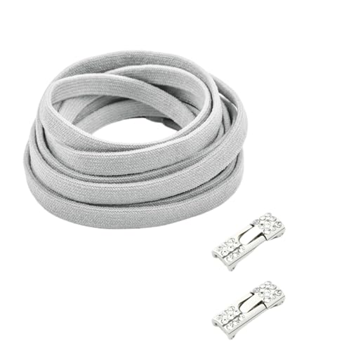 Cordones elásticos de cristal para zapatos que no se atan, sistemas de fijación para zapatillas informales, deportes, adultos, cordones elásticos para zapatos