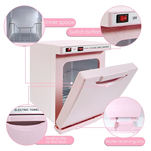 Hytobp Pink Hot Towel Warmer, 5L Thermostatic Towel Heater, 2-In-1 Professional Mini Towel Warmer, Beauty Salon And Spa Towel Warmers For Facial.(No Towel) #TOP3
