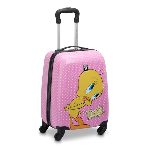 RONCATO Maleta Trolley Looney Tunes Titti Rosa – Equipaje con ruedas para niños de 2 a 5 años – Tamaño 44 x 31 x 20