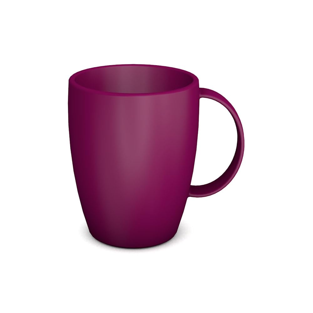 Ornamin Mug with Handle 260 ml Blackberry (model 420) | sturdy coffee mug made of plastics, coffee cup, reusable mug — image 1