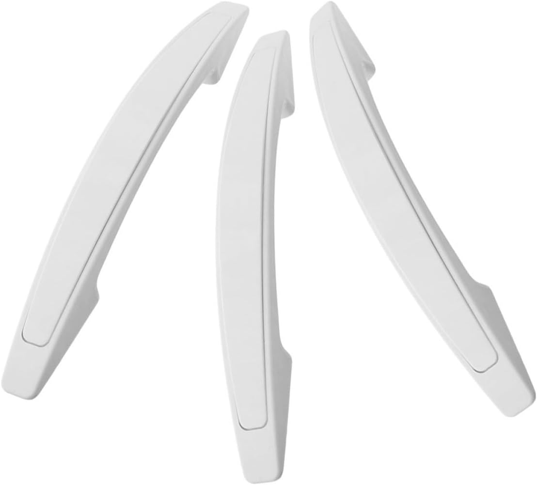 jojofuny 3pcs White Plastic Refrigerator Door Handles, 150/190mm