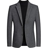 【Design】Herren Business Casual Anzug, Kerbe Revers, Langarm, Einreiher, Slim Fit, Klassisches und stilvolles Design machen Sie sich von der Masse abheben und Ihre Persönlichkeit hervorheben.