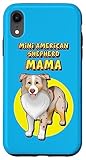 Mini berger américain Mama Red Merle (yeux marrons) Coque pour iPhone XR