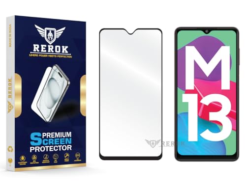 Image of Gorilla Tempered Glass Screen Protector Compatible with Samsung Galaxy M13 4G [Pack of 1] | Edge-to-Edge, Bubble-Free, Case Friendly, Easy Installation Kit