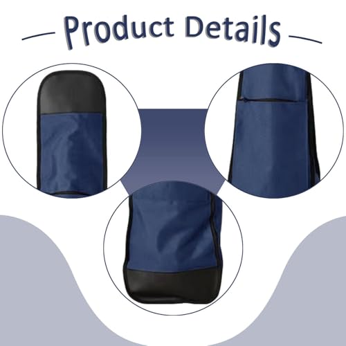 Fencing Bag Single Shoulder Portable Holds Full Set Large Capacity Reliable Premium Fencing Gear Bag for Epee Saber and Foil, Navy Blue - Thumbnail 6