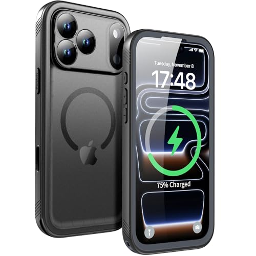 SPORTLINK for iPhone 17 Pro Waterproof Case, Mag/Black