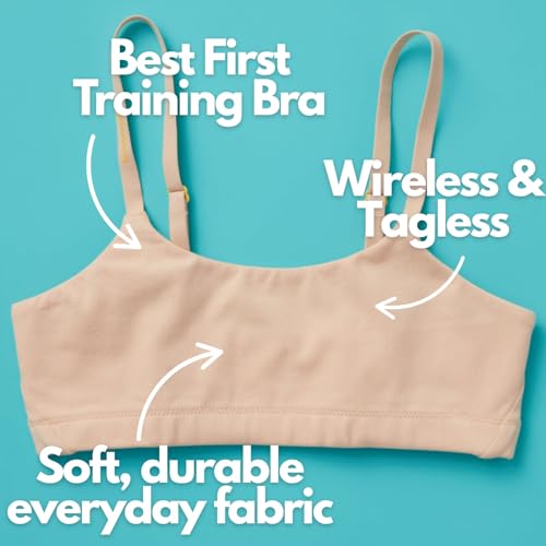 Yellowberry Pipit Training Bra for Girls, Tweens & Teens First Bra with Convertible Adjustable Straps, Wireless & Tagless2