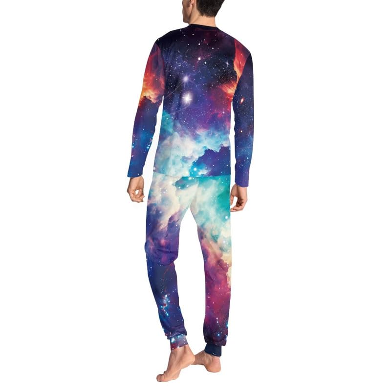 2 Piece Turkey Mens Fall Pajama Sets, Sleepwear Crew Neck Joggers Loung Set with Pockets, Overalls Tracksuit2