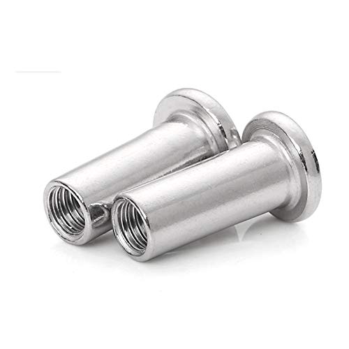 Acier inoxydable 304, écrou à tête hexagonale inversée à tête plate pour meubles inversés, écrou d'attelle à frapper-M6 * 12