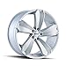 TR71 18x8, Bolt Pattern: 5x112/, Offset: 35, GLOSS SILVER/MACHINED FACE, set of 1