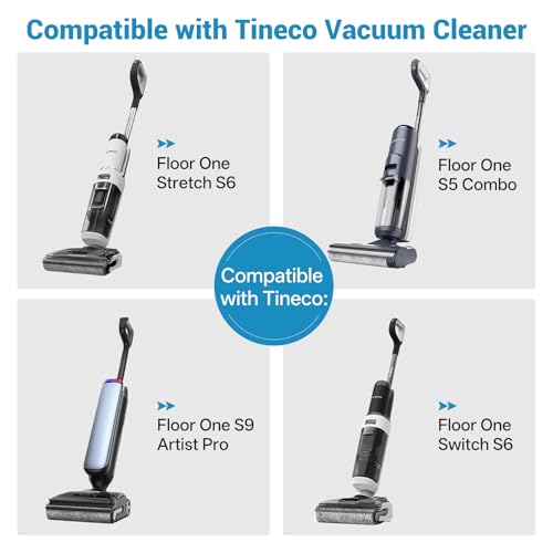 Image of Nukisa Vacuum Filter Replacement Compatible with Tineco Floor One S5 Combo / S9 Artist Pro /Switch S6 Wet and Dry Vacuum Cleaner, The Accerssorise Parts is 6 Packs Replacement Filters