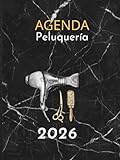 peluqueria estetica stylo  Agenda Peluquería 2026: Libro de citas peluquería, barbería y estética, semanal con fecha y horas (intervalos de 15/30/45/60 minutos) Tapa dura A4