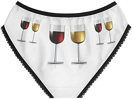 Wineglass Panties, Wineglass Underwear, Briefs, Cotton Briefs, Funny Underwear, Panties For Women