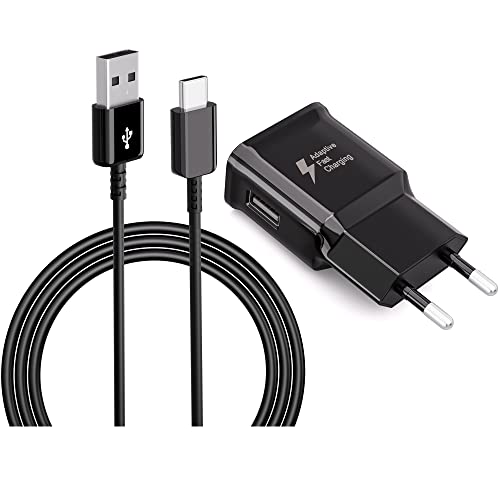 Caricabatterie originale di tipo C con cavo di ricarica USB per Samsung Galaxy S8, S8 Plus, S9, S9+, S10, S10+, S10e, A50, A51, A40, A30, A20, A20e, Z Flip3, Z Fold2