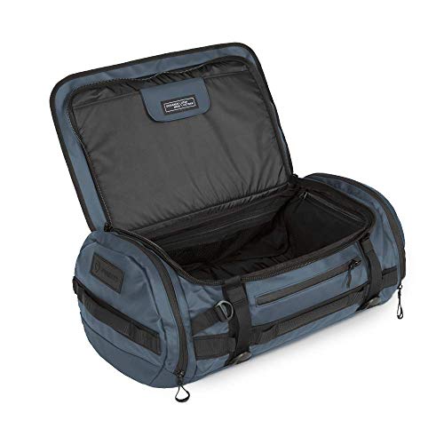 HEXAD Carryall Travel Duffel Bag - Includes Backpack Straps and Laptop Sleeve (Aegean Blue, 40 L)