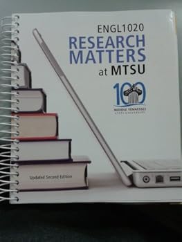 Unknown Binding Research Matters - Middle Tennessee State University ENGL 1020 Book