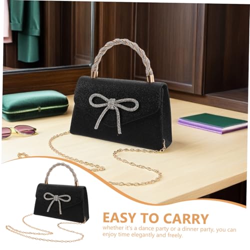 Sac de soirée luxueux à sequins LIFKOME pochette raffinée avec nœud d'exception