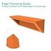 Right-Angle Edge Trimming Guide Cutting Template Tool for Wallpaper, Vinyl Wraps & Crafts – Precision Edge Trimming Tool with Straight Line Marking (Orange)​
