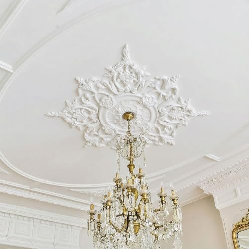 Sintuff 47.24 Inch Large Ceiling Medallion for Light Fixtures, 47.24"OD