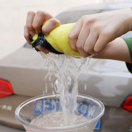 Image of Premium All-Purpose Car Cloth, Dusting Cloth Cleaning Rags, Absorbent Microfiber Cloth Premium Microfiber Towels for Cars Lint Free, Scratch-Free Highly Absorbent Reusable (30*30 cm, Set of 4)
