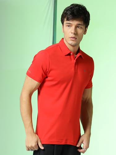 Image of Men's Solid Polo Collar Casual T-Shirt with Pocket | Cotton Polo Collar Half Sleeves Solid T-Shirt | Slim Fit Polos