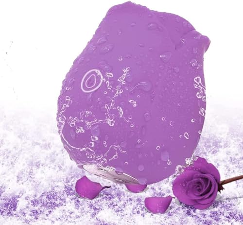 2026 Rose Shape Virbrater for Women Waterproof New Upgrade 10 Mode Gift (Purple)