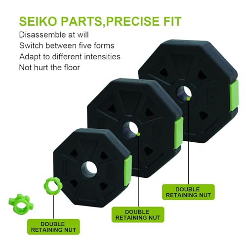 4-In-1 Adjustable Dumbbell Set - Dumbbell/Barbell/Kettlebell/Push Up Stand for Home Gym