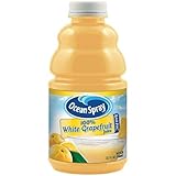 Ocean Spray - White Grapefruit Juice 32 oz Bottlel ( Two Bottles)