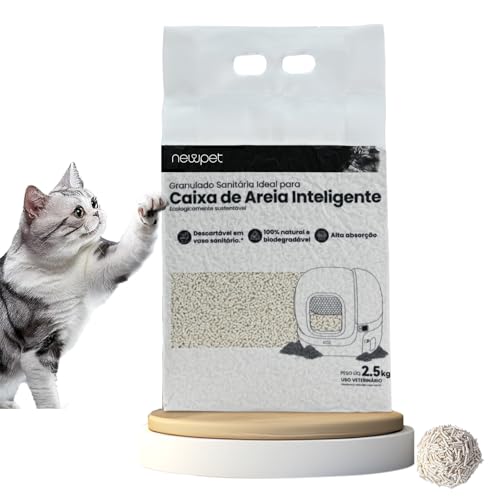 Areia para Gatos Mista de Tofu, Controle de Odores Mais Forte, Ultraabsorvente e de Rápida Aglomeraç