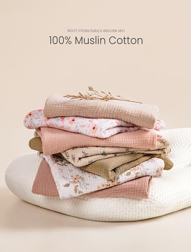 Image of Termichy Baby Lounger Cover Muslin: Soft Cotton Slipcover for Snuggle Me Lounger - Removable & Machine Washable for Daily Use - Zipper-Free & Skin-Friendly for Newborn Girls and Boys