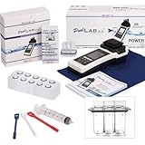 POWERHAUS24 PoolLAB 2.0 Special Edition, Ersatzküvette extra, 70 Reagenzien, Wasseranalyse für Pools & Whirlpools, 4 Wellenlängen, 24 Parameter, Bluetooth, WiFi, 2,4 Zoll Farbdisplay