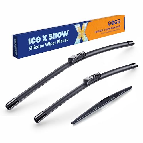 ICEXSNOW® Silicone Windshield Wiper Blades Replacement for 2019 2020 2021 2022 2023 2024 Subaru Ascent (Pack of 3) Automotive Replacement Windshield Wiper Blades,26