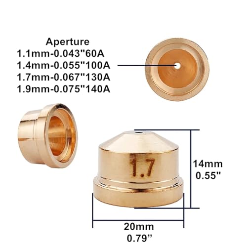 Consommables de découpe plasma A141 avec électrode PR0101 et buse PD0101 - 6