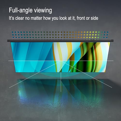 Pantalla retráctil manual 16:9 72 pulgadas para proyector miniatura 5