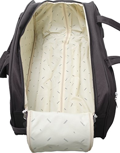 Image of Timus Club Mumbai 55 CM Black 2 Wheel Duffle Trolley Travel Bag for Women and Men
