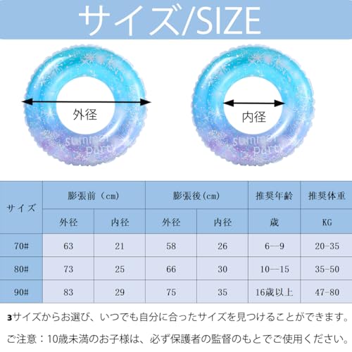 浮き輪 太め 浮輪 大人 子供用 多機能浮輪浮き具 折りたたみ O型 水泳リング 水遊び 海水浴 屋内スイミングプール 夏休 プ パーティ 夏の日 お風呂 レジャー用品