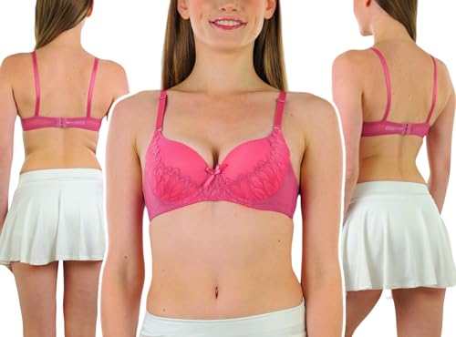Image of ToBeInStyle Women's Pack of 6 Classic Style Underwire Supportive Padded Bras