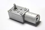 DC 24V 180rpm 6N.cm small Worm Gear motor Ultra low rpm electric DC motor High torque Reversible...