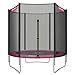 SONGMICS Trampolino da 183 cm, Trampolino da Giardino, Certificato TÜV Rheinland GS, con Recinto di Sicurezza, Coperta per Molle, Portata di 100 kg, Rosa STR061P01
