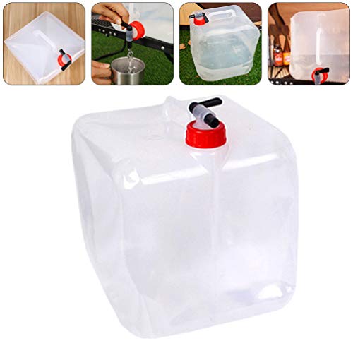 Tanque de água dobrável dobrável BESPORTBLE, recipiente de água dobrável portátil para armazenamento