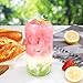 Nervure 12 Pack Can Shaped Plastic Cups - 16oz Classic Drinking Cups - Beer Can & Iced Coffee Tumbler - Smoothie, Boba Tea, Cocktail