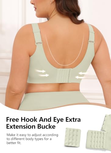 Image of Xcutting Jelly Bras for Women No Underwire Full Coverage Plus Size Support