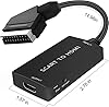 AIFHDAUF Adattatore Scart a HDMI, Convertitore da Scart a HDMI con cavo HDMI, Video Audio Adapter per Sky/DVD/STB zur Anzeige auf HDTVs #4