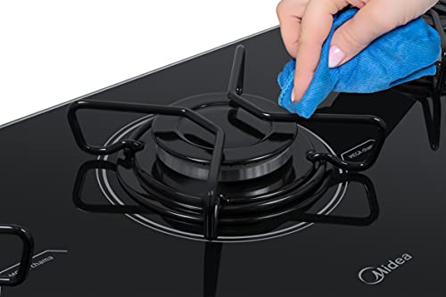 Cooktop à Gás 5 Bocas Midea, com Mesa de Vidro, Bivolt
