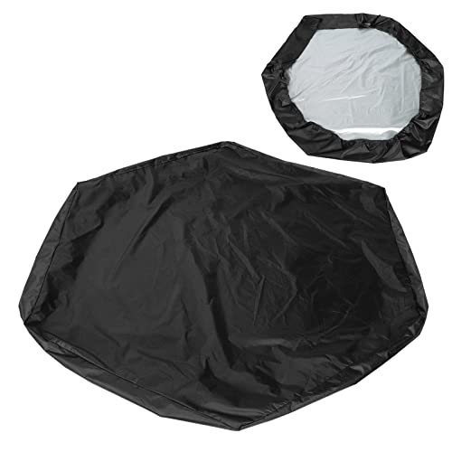 Sandbox Cover,Outdoor Sand Box Cover for Protect Sandbox 55.1x47.2x7.9in Sand Sandpit Sand Cover Pool Cover with Drawstring for Outdoor Garden (Black)