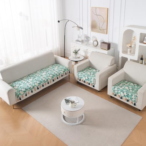 HOKIPO Premium Holland Velvet Sofa Cover 5 Seater Set – Washable ...