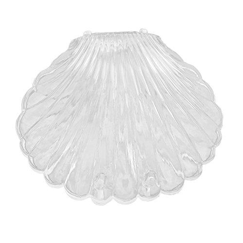 Preisvergleich Produktbild Lsgepavilion Kreative transparente Muschelform Halskette Armband Aufbewahrungsbox Schmuck Geschenkbox