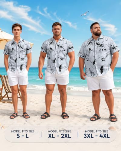 Image of 99TIMORO Fathers Film Button Down Shirt for Men, Funny Hawaiian Short Sleeve Top, Summer Beach Gifts