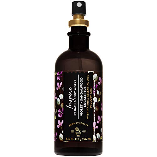 Bath And Body Works Aromatherapy Inspire - Violet + Sandalwood Eucalyptus Pillow Mist 5.3 Fluid Ounce (2020 Limited Edition) #TOP13